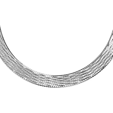Tuscany Silver Diamond Cut Serpentine Necklace Cover