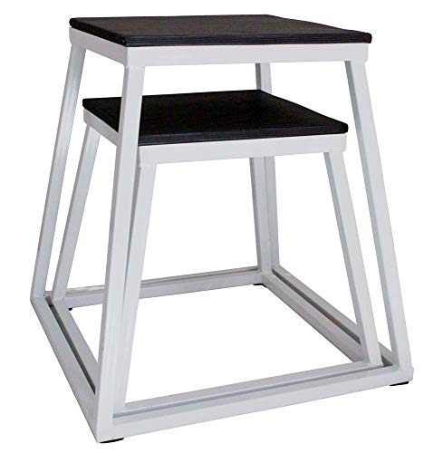 Ader Plyometric Platform Box Set- 6", 12", 18", 24" White #TOP5
