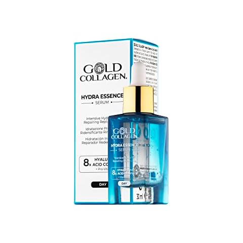 GOLD COLLAGEN HYDRA ESSENCE DAY SERUM | 8x Hyaluronic Acid Complex + Vitamin B5 Intensive Hydration, Repairing & Replumping Cover