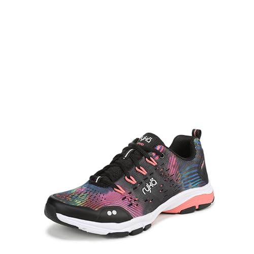Ryka Women's Vivid RZX Cross Training Shoes Black Tie Dye 7 M