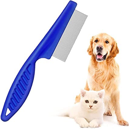 Pups&Pets Flea Comb for Cat Dog, Stainless Steel Fine Tooth Flea Lice Tear Stain Remover Comb-18 CM (Multicolor) (B09XFGHBSN) Amazon Price History, Amazon Price Tracker