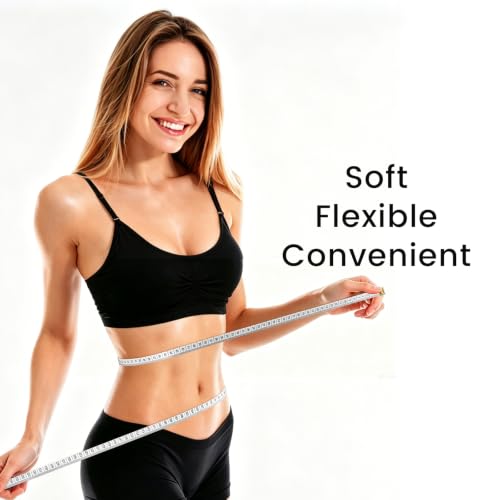 Body Measuring Tape, 2PCS Dual Sided Tape Measure for Body Measurement, Soft Flexible Measuring Tape for Fabric Tailor and Sewing, Weight Loss, Waist Measuring Tape, 60in/150cm