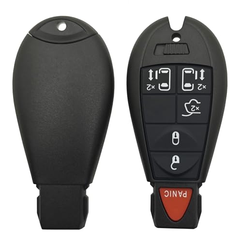 Key Fob Case Shell fit for Chrysler Town and Country Dodge Durango Grand Caravan Keyless Entry Remote Key Fob Cover Replacement (6 Buttons-A) by Arruweer - Image 4