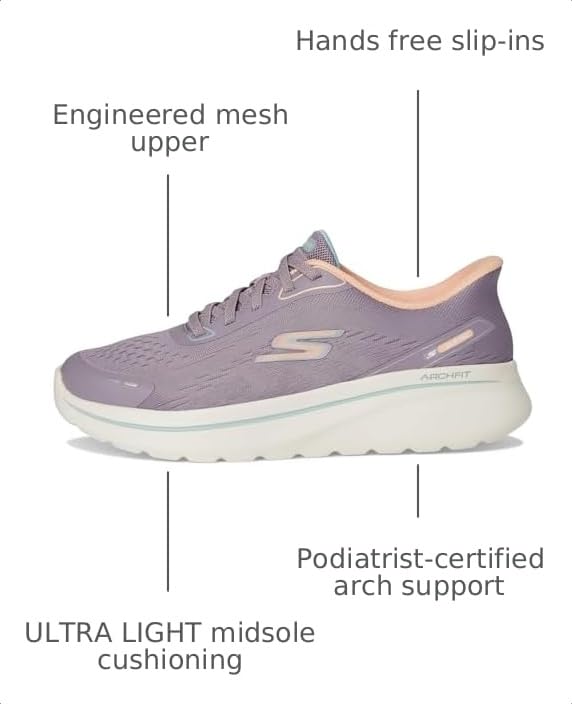 Image of Skechers Women's Go Walk Arch Fit N-Joy Emory Hands Free Slip-ins
