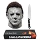 Michael Myers Maske for Halloween Erwachsene Full Head Latex Maske,Halloween Horror Cosplay Kostüm Latex Masken (C)