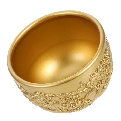 VALICLUD Tasse en Laiton Vintage Dragon et Phénix, Mini Gobelet Décoratif 50 Ml, Coffret, pour Thé Kung Fu et Espresso, Accessoire Traditionnel Polyvalent et Élégant
