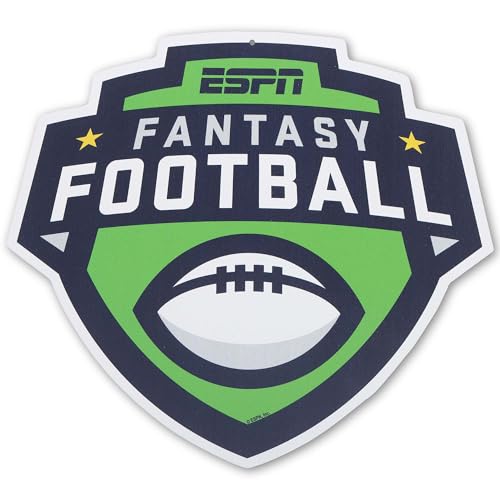 ESPN Fantasy Football Metal Sign - Fun Fantasy Football Wall Decor for Man Cave, Game Room or Garage