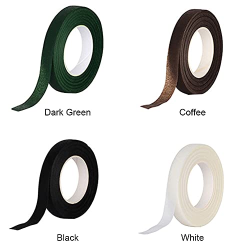Kasclino Florist Tape, 4Rolls/Pack Flower Wrap Adhesive Tape, Floral Tapes Self-Adhesive Wraps For Bouquet Stem Wrapping And Florist Craft Projects Diy Handcrafts(Coffee) #TOP6