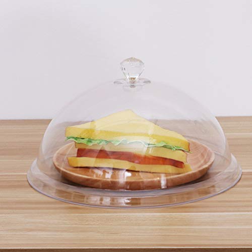 Cabilock – 2 peças de capa de acrílico para alimentos, cúpula de bolo, capa de cobertura para sobrem