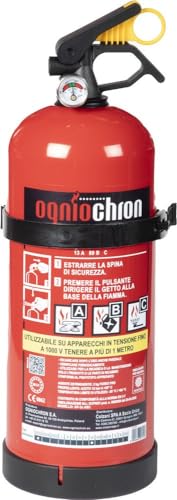 ANAF Group Start Extintor de Polvo ABC Aprobado por Rina, 2 kg, 13A 89B C, Certificado EN 3-7, Aprobado para navegación, certificación CE 0062