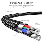 Extra Long 5M USB C Charging Cable, 3.1A Fast Charging Cable, USB to Type C Braided Cable for PS5 Controller, Samsung Galaxy S10/S9/S8 Plus, Note 10 9 8, LG V30 V20 G6 G5, Moto, LG, HUWEI, Mi9/8,etc - Image 7