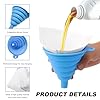 NYTKL 100PCS Paint Strainers with 1PCS Silicone Funnel, 120 Micron Paint Filter Cone with Fine Nylon Mesh, Premium Oil Funnel Filter Disposable Paper Cone for Painting Projects #2