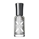 Sally Hansen Xtreme Wear Nail Polish, Streak-Free, Shiny Finish, Long-Lasting Nail Color, Silver Storm, 0.12 fl oz