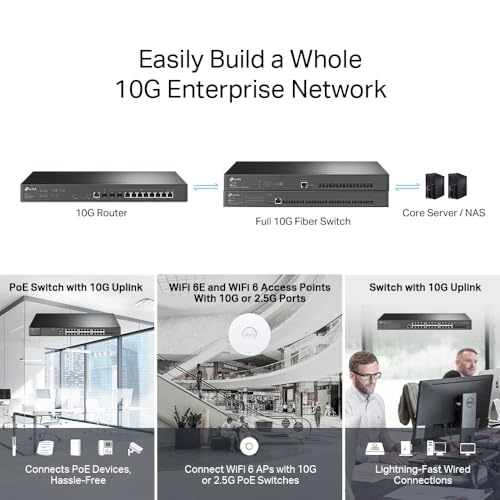 Image of ER8411 Enterprise Wired 10G VPN Router, up to 10 WAN Ports, SPI Firewall, SDN Support, Load Balance, Lightning Protection