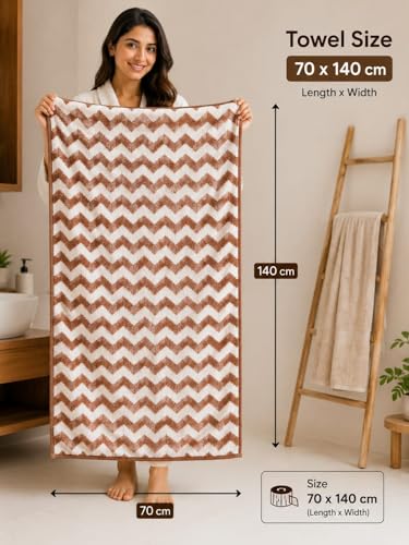Image of Kiyro Microfiber Bath Towel 1Pc 70x140cm Multi Colour ! Ultra Absorbent Super Soft & Lightweight Quick Drying for Men & Women Daily Use for Unisex.