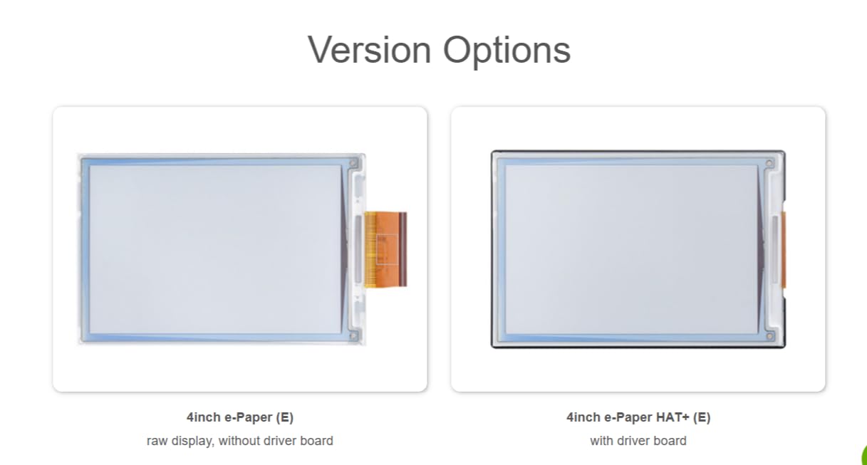 TUOPUONE E-Paper Spectra 6 (E6) de 4 pulgadas, pantalla de papel electrónico a todo color, 600 × 400 píxeles, comunicación SPI con HAT+ pantalla estándar de tinta electrónica