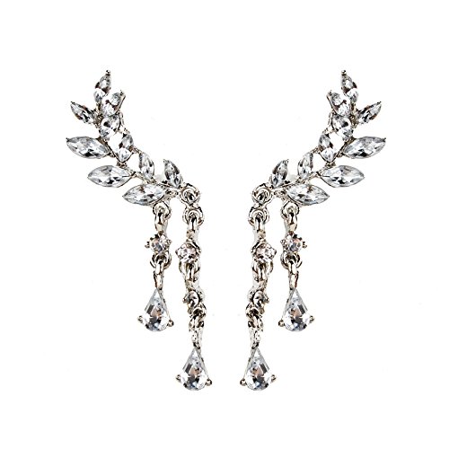 Boucles d'oreilles Crystal Drop Earring pour femme en cristal scintillant