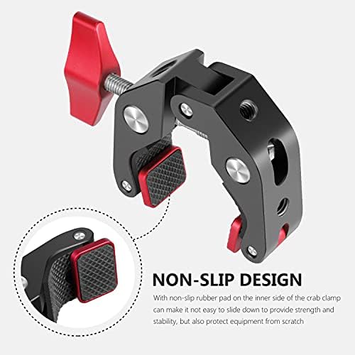 Neewer Super Clamp Crab Pliers Clip with 5/8 Inches Conversion Screw All-Metal Design for DSLR Rig Cameras/Umbrellas/Cross Bars/Music Stand etc, Open Range 0.79 to 2.24 Inches/Load up to 4.4 Pounds