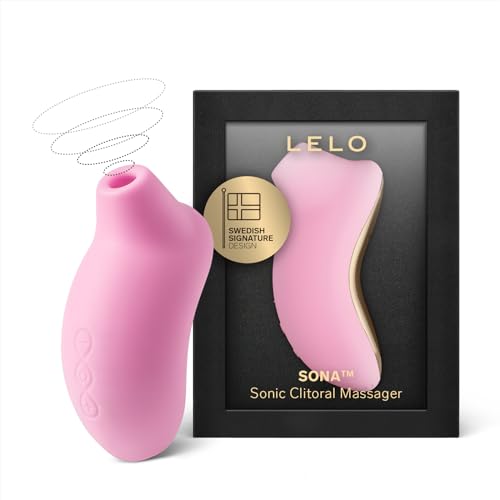 LELO SONA Sonic Massager, Waterproof Suction Toy for Woman, Rechargeable Clitoral Stimulator, Discreet Vibrator, Woman Sex Toy, Pink