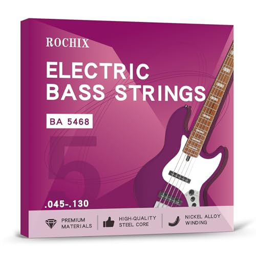 Juego de 5 cuerdas de guitarra eléctrica profesional BA 5468 | Núcleo de acero con bobina de aleación...
