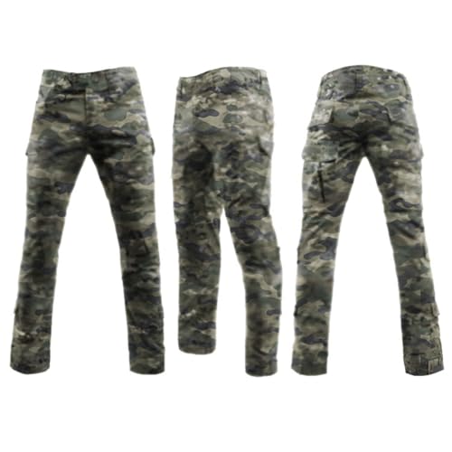 LANBAOSI Men's Tactical Combat Shirt and Pants Set Long Sleeve Woodland Hunting Military Uniform 1/4 Zip - Image 4