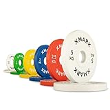 XMARK Olympic Fractional Change Plates, Incremental Plates (6-Pair Kilogram Set)