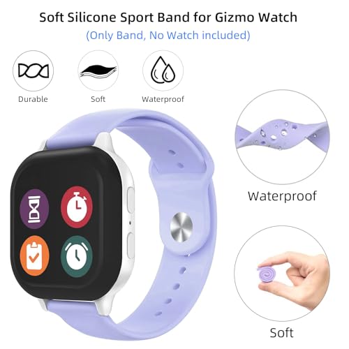 Correa de silicona compatible con Gizmo Watch 20mm miniatura 4