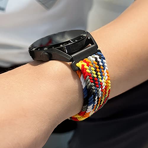 Mazoft 20Mm Braided Bands Compatible With Samsung Galaxy 5 Pro 4 Classic Active 2 46Mm 45Mm 44Mm 42Mm 40Mm Watch, Quick Release Replacement Strap For Samsung Watch 3 41Mm #TOP2