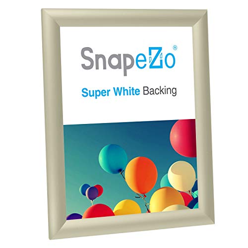 image for SnapeZo Diploma Frame 11x14 Inches, Off-White 1 Inch Aluminum Profile,