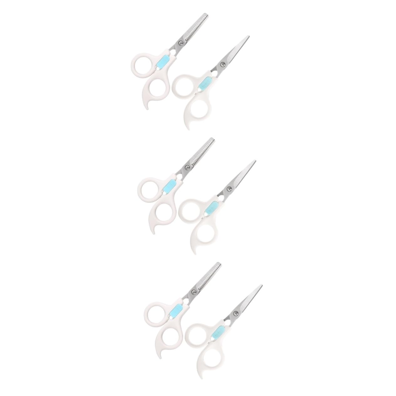Beavorty 6piezas Cortadoras De Pelo Para Tijeras De Peluquería Tijera Para Familiar Color