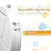 Window Alarm System 4-Pack - Ultra-Loud 120dB Alarms with Advanced Vibration Sensors - Window Security Alarms for Glass Break Detection - Features Low Battery LED Indicator