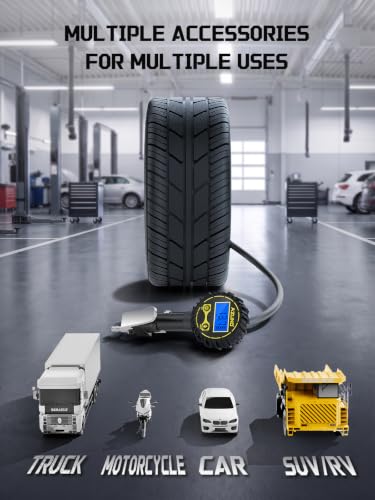 Image of AZUNO Digital Tire Inflator with Pressure Gauge B