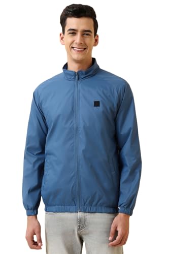 Image of Allen Solly Men's Regular Fit Solid Windcheater Jacket