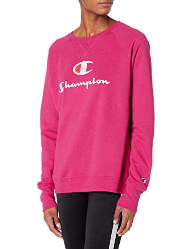 Champion Women's Crewneck, Deep Raspberry, X Large