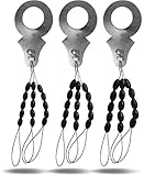 Storfisk fishing & more 45 Stück Gummi Schnurstopper in Schwarz zum Angeln Set in 3 verschiedenen Größen