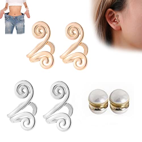 Zunis Acupressure Slimming Earrings, Zunis Acupressure Earrings, Non Piercing Acupressure Earrings, Acupressure Slimming Earrings, Acupressure Earrings for Women Men (a) Cover