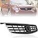 CarPartsDepot, Front Grille Grill Matte Black Replacement Chrome Trim Molding, 400-36381 NI1200213 62070ZB000