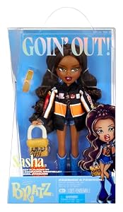 Bratz Goin' Out! Doll - Sasha - 1 Collectible Fashion Doll with Accessories, Comes With an Outfit, a Purse, a Pair of Sunglasses, and a Brush - Kids Toy - Great for Ages 6 and Older