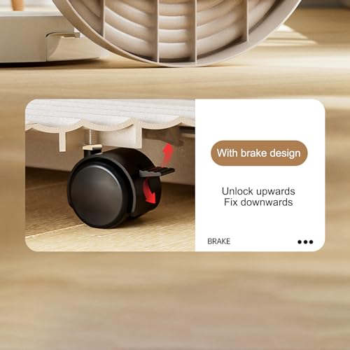 Support pour pots avec roulettes : plateau mobile de transport de fleurs - 8