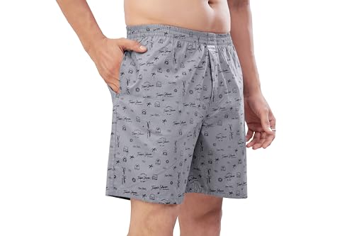 Image of Nermosa Men's Pure Cotton Printed Boxer Shorts - Soft, Breathable, All-Day Comfort (Pack of 3) | Boxers |