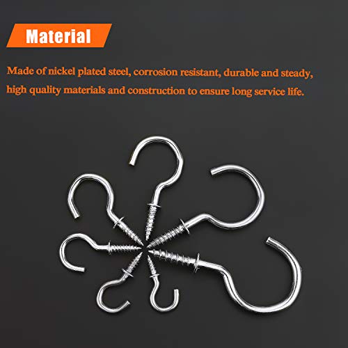 Helifouner HELIFOUNER-SCREW-HOOKS 120 Pieces 3/4 Inch Cup Screw Hooks thumb #1