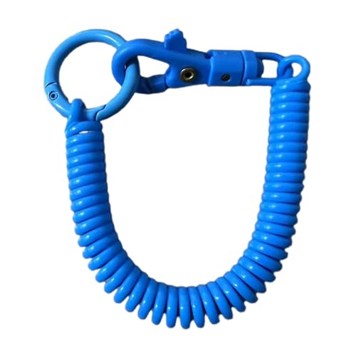 bnsggl Llaveros Espirales Elásticos Llavero Bobina de resorte retráctil Llavero Elástico Llavero retráctil