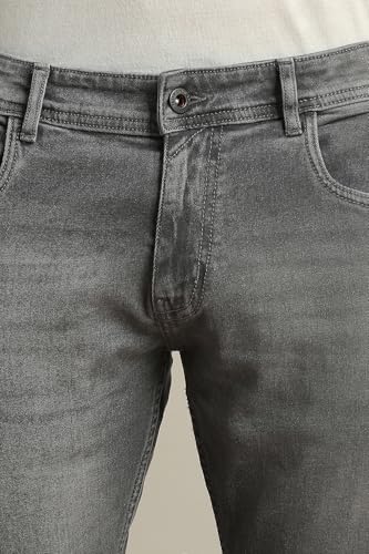 Image of Peter England Men's Skinny Fit Jeans | Denim | Casual Wear | Stylish Bottoms