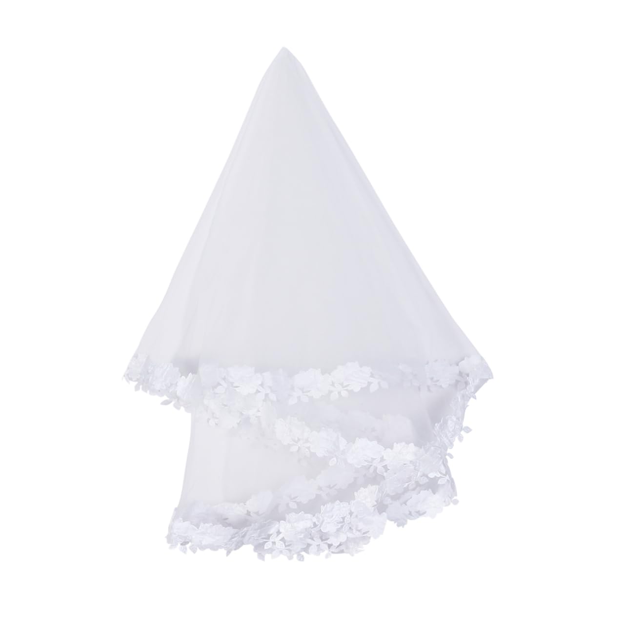 Elegante Velo da Sposa in Rete con Fascia per Capelli Bianca, Lunghezza 1,5 m per Matrimonio
