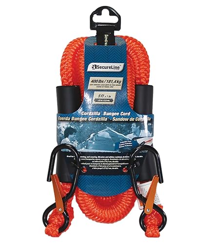 Crawford-Lehigh CZB5 5-Feet Cordzilla Stretch Rope, Orange