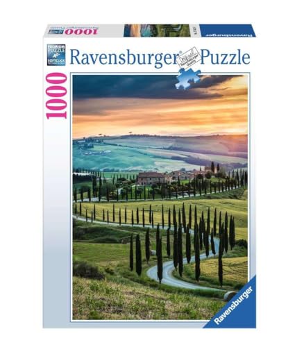 Ravensburger – Puzzle Val d’Orcia Toscana, 1000 Pezzi, Puzzle Paesaggi per Adulti e Ragazzi, Idea Regalo per Lei o Lui, 70×50 cm