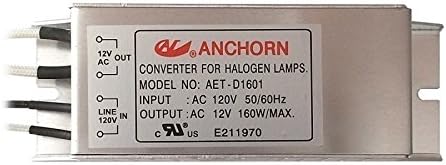 Anchorn Electronic Halogen Low Voltage Transformer, 12V 160W