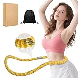 ババミヤ【2025 夏新登場】フラフープダイエット用 フラフープ ダイエット ソフトフラフープ 1.3kg・周囲長 1.8m ポリエステル素材 静音 ダイエット向け ウエスト/背中/脚/胸エクササイズ 室内/公園用 男女兼用 (イエロー 1.3kg)