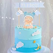 JeVenis 2 PCS Blue Baby Boy Cake Decoration Boy Cake Decoration Its a Boy Cake Topper