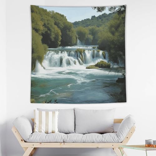 Tapisserie murale de la rivière Krka pour une décoration esthétique de chambre